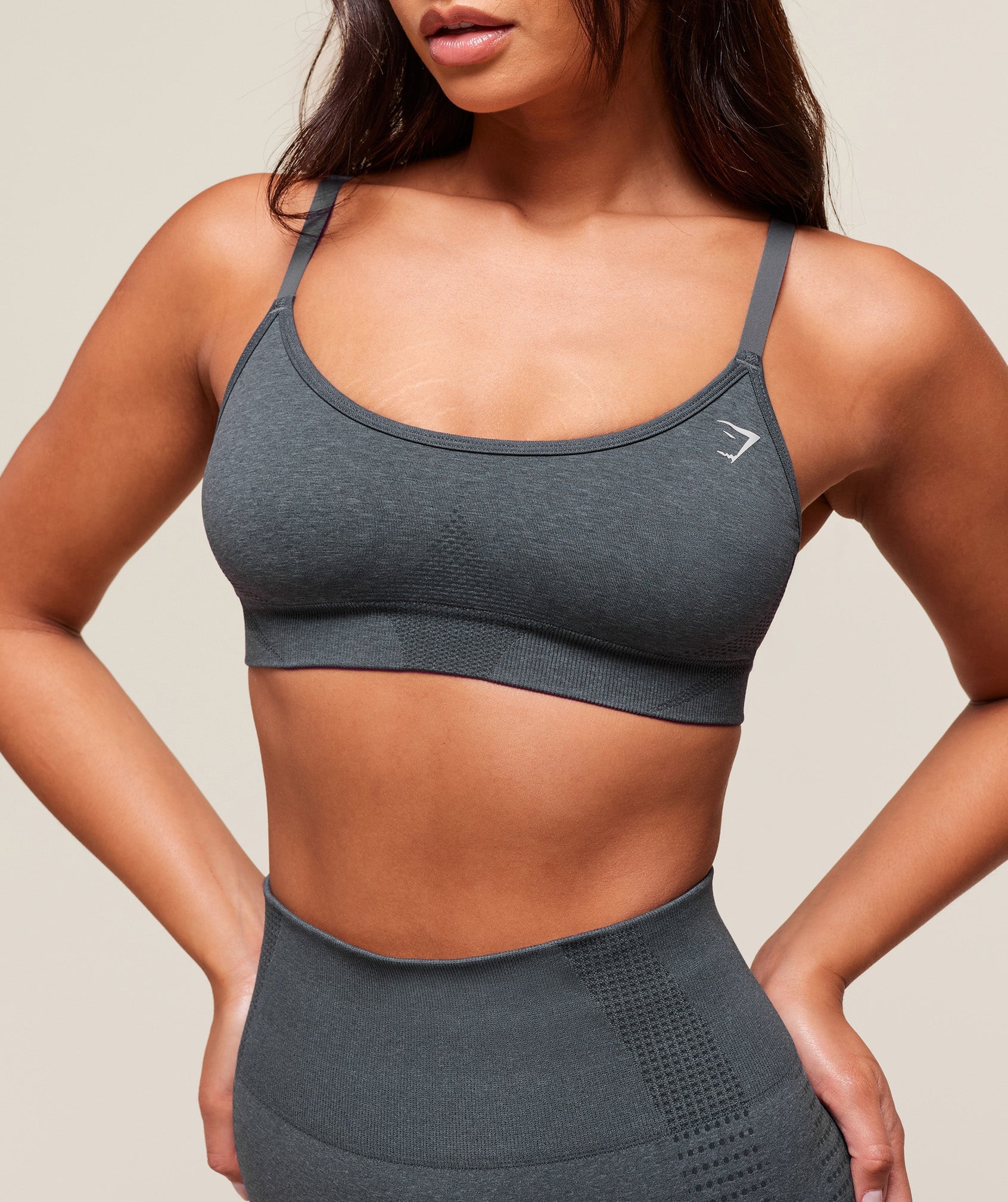 Women's Gymshark Vital Sports Bra Strong Grey Marl