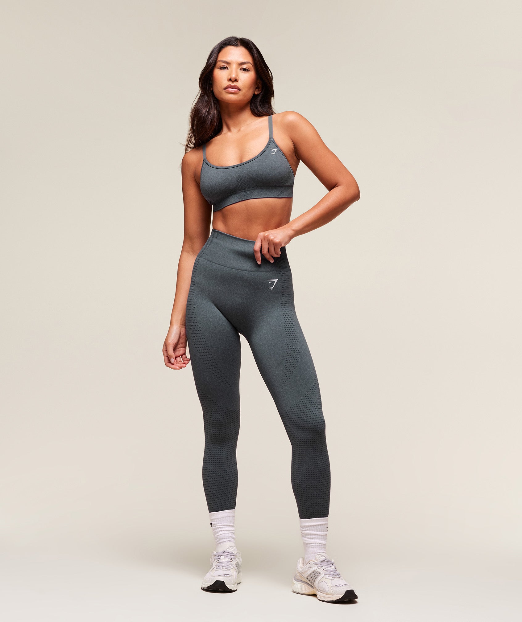 Women's Gymshark Vital Sports Bra Strong Grey Marl