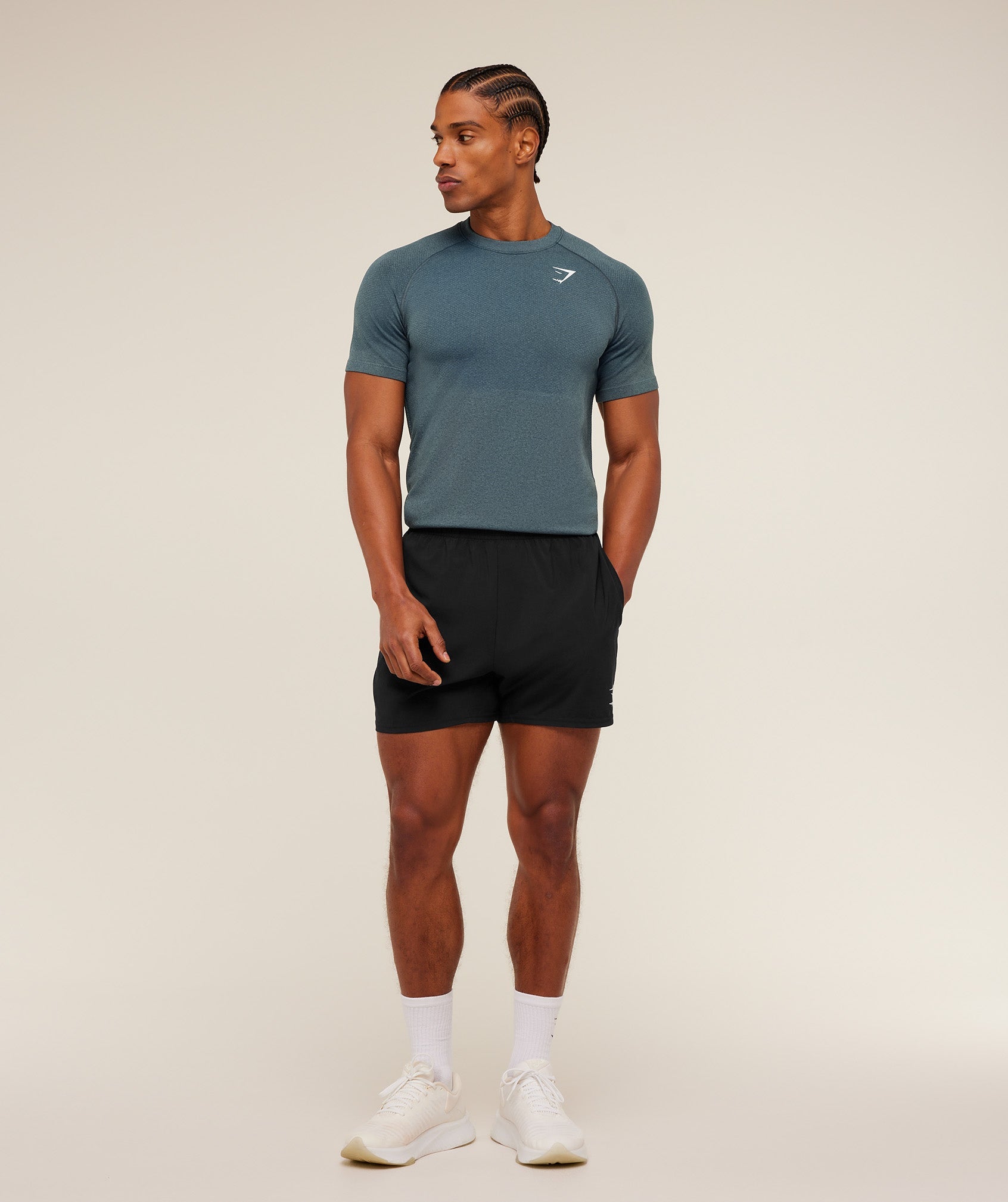 Gymshark Vital Seamless T-Shirt Iron Blue