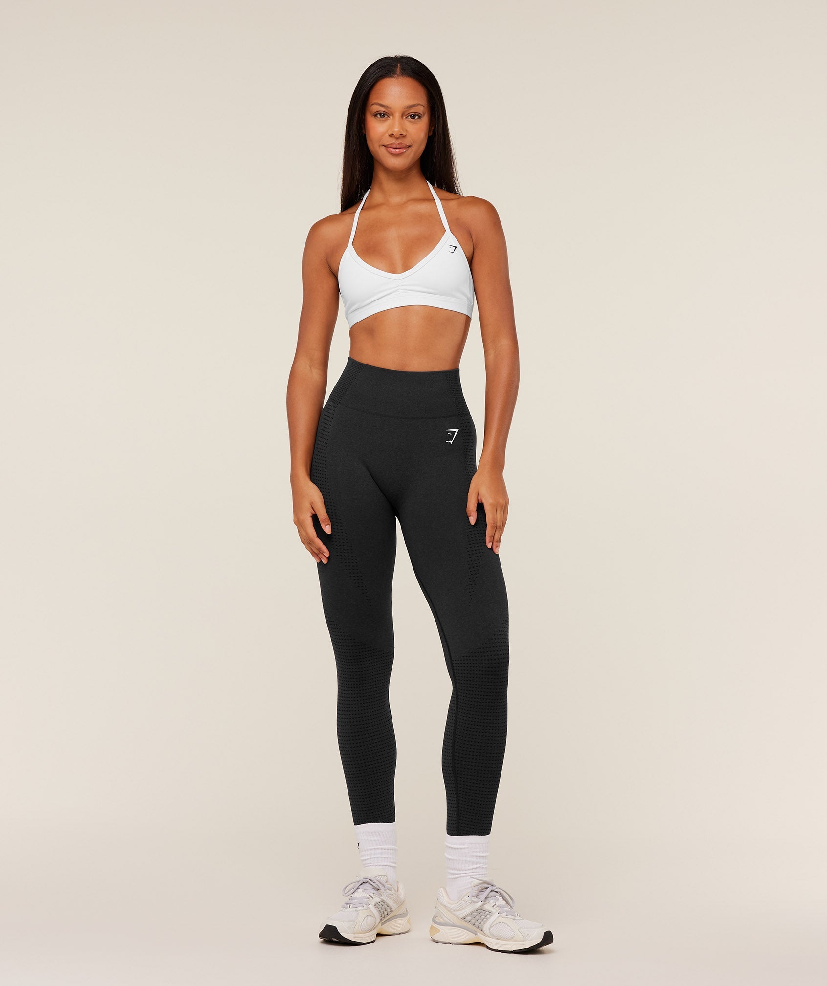 Women's Gymshark Vital Tall Leggings Black Marl