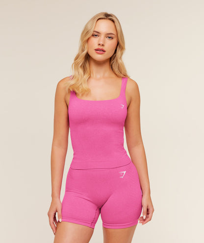 Women's Gymshark Vital Tank With Shelf Super-Set Pink