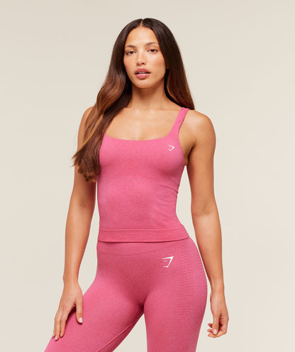 Women's Gymshark Vital Tank With Shelf Gs Vintage Rouge Pink