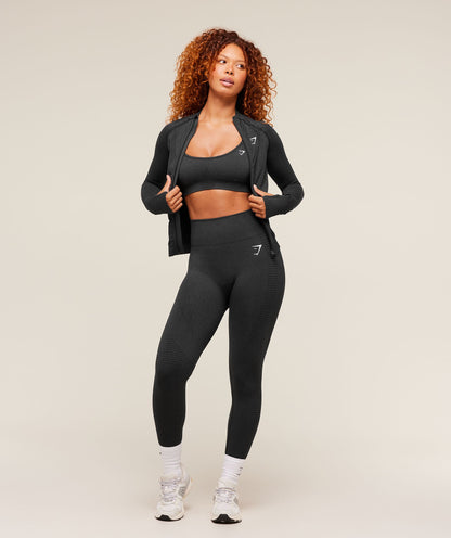Women's Gymshark Vital Tight Tracktop Black Marl