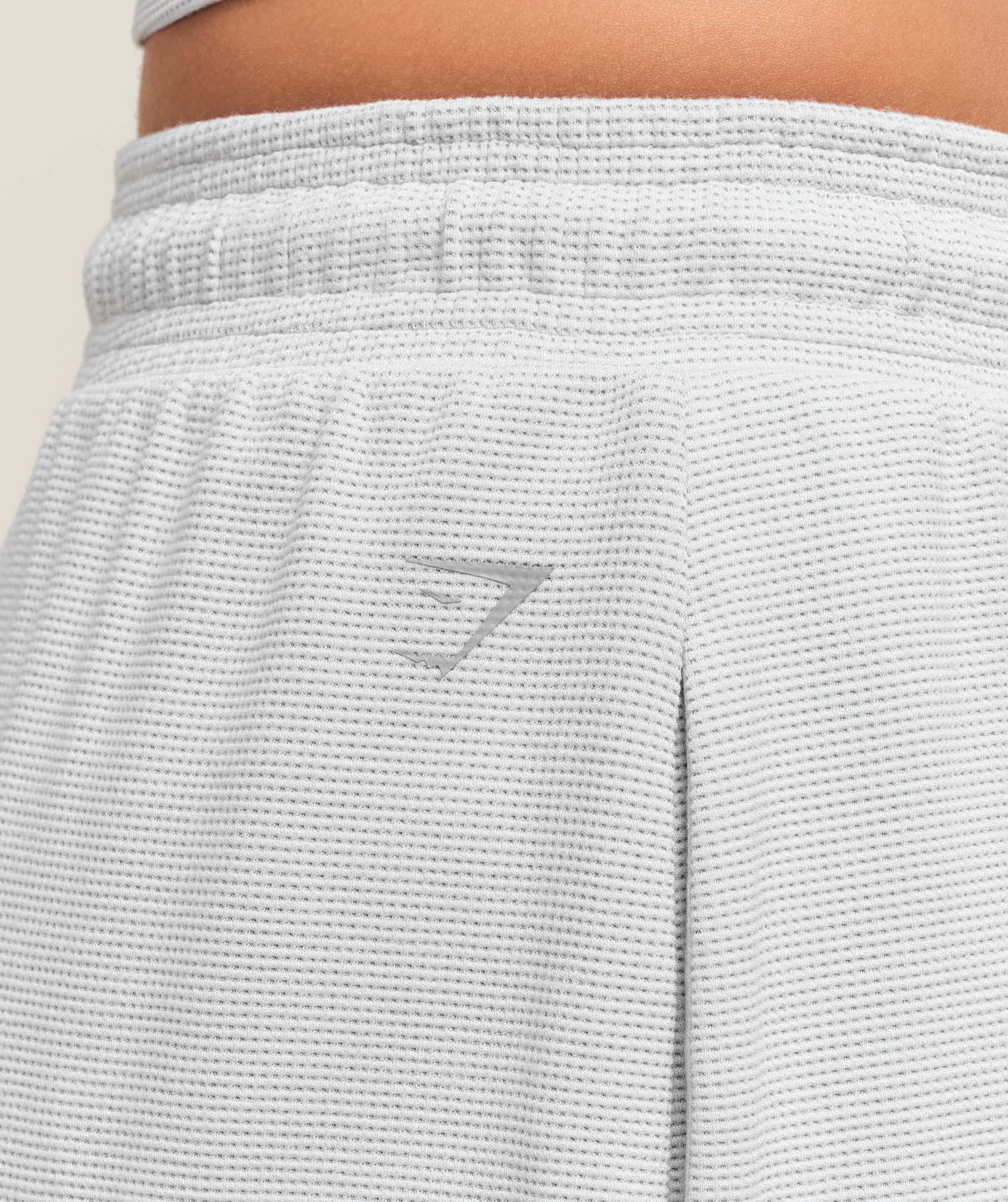 Women's Gymshark Waffle Shorts Light Grey