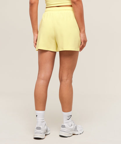 Women's Gymshark Waffle Shorts Refresh Yellow