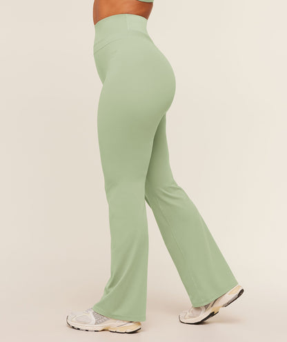 Women's Gymshark Whitney Regular Flared Legging Haze Green
