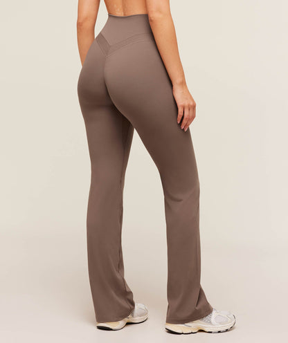 Women's Gymshark Whitney Regular Flared Legging Soft Brown
