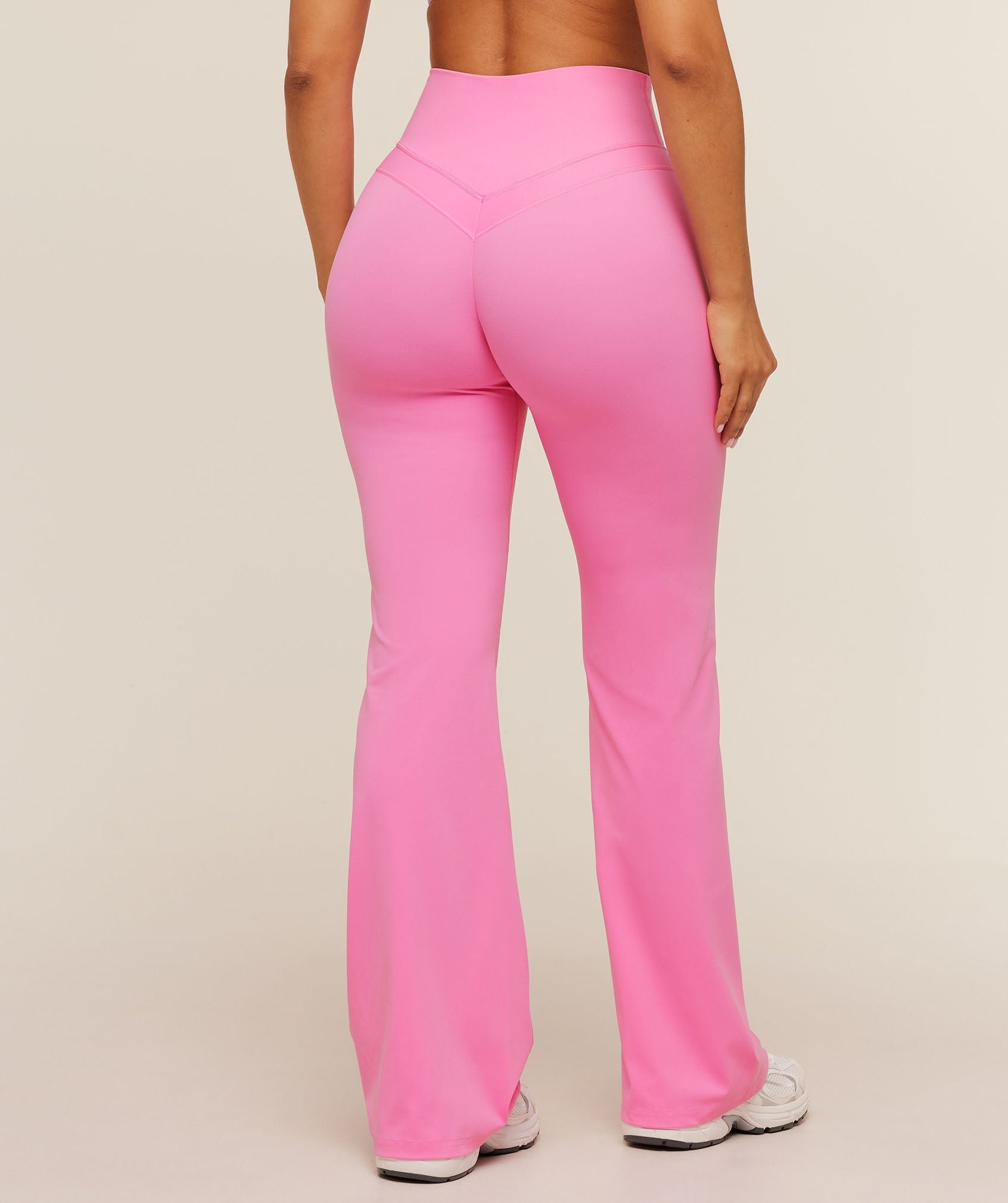 Women's Gymshark Whitney Short Flared Legging Focus Pink