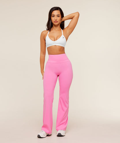 Women's Gymshark Whitney Short Flared Legging Focus Pink