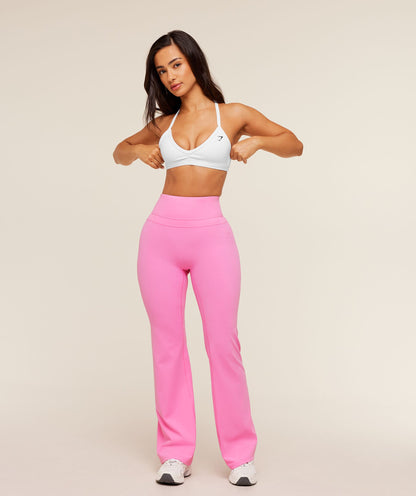 Women's Gymshark Whitney Short Flared Legging Focus Pink