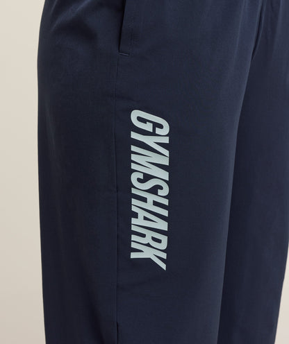 Women's Gymshark Woven Track Straight Leg Pant Heavy Blue