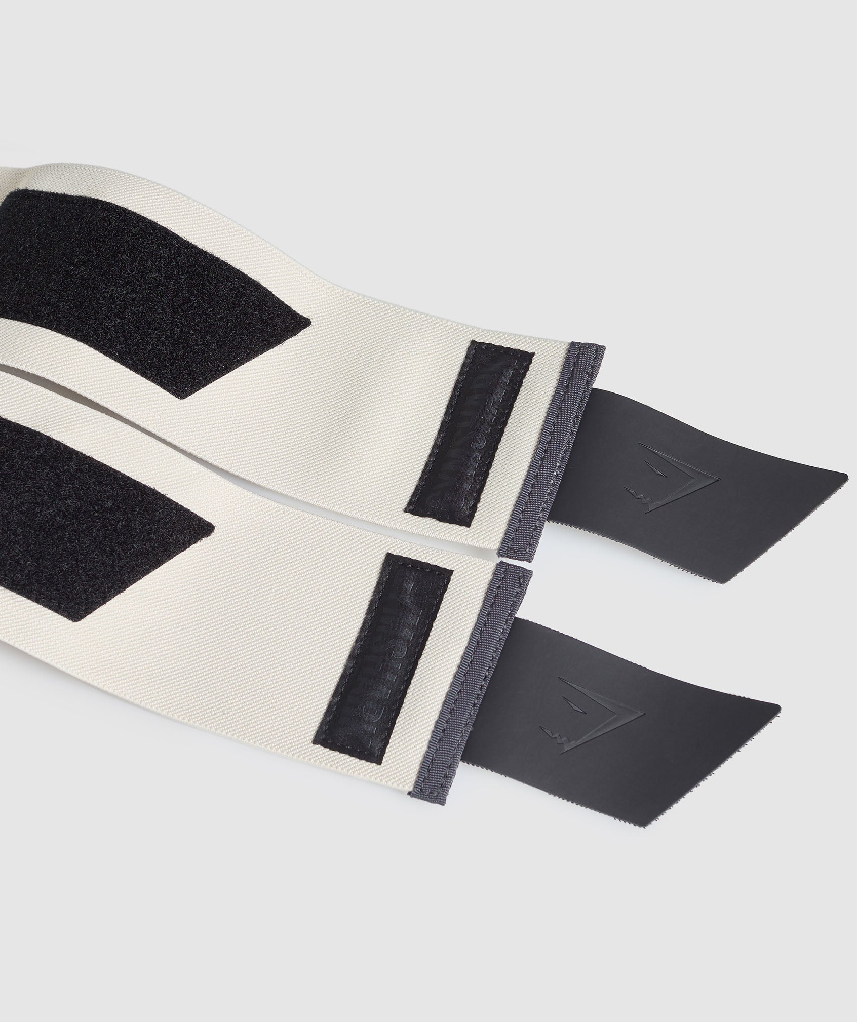 Gymshark Rigid Wrist Straps Oat White