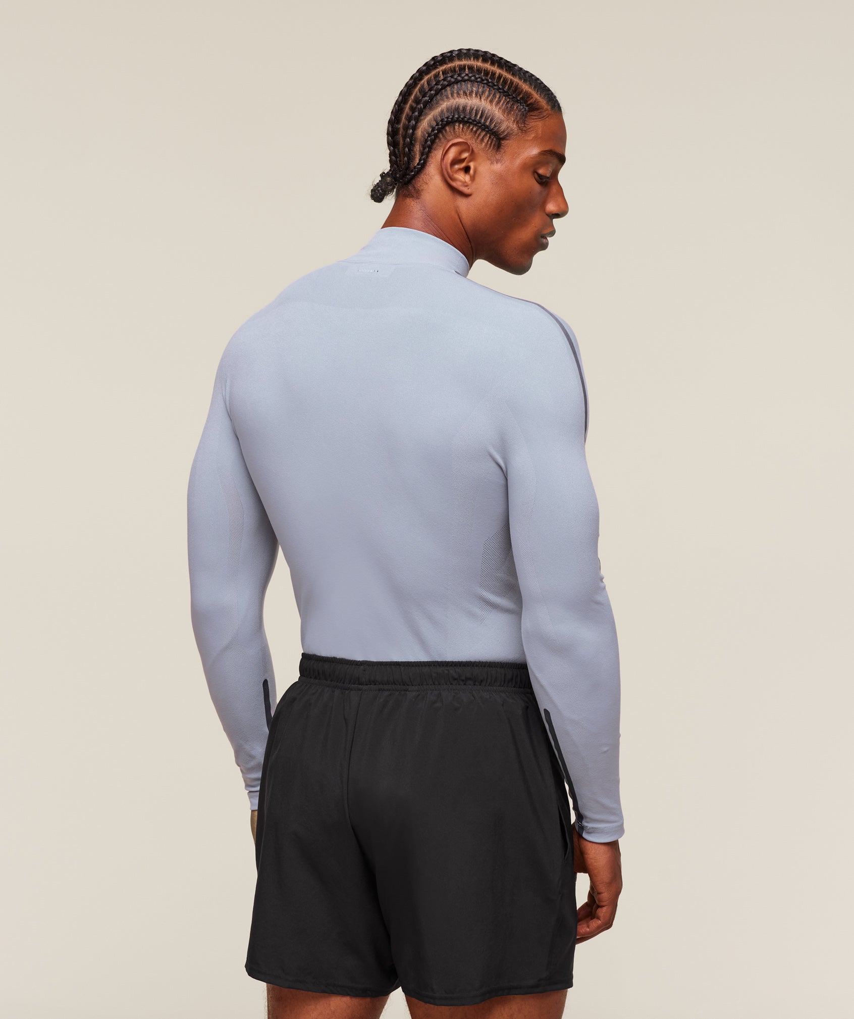 Gymshark Everywear Warp Knit 1/4 Zip Pale Blue