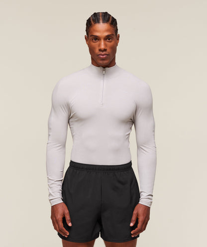 Gymshark Everywear Warp Knit 1/4 Zip Tame Grey