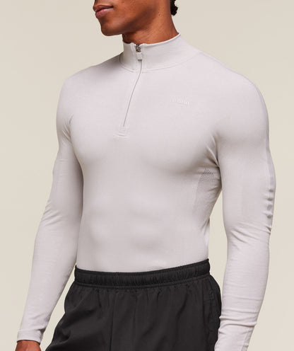 Gymshark Everywear Warp Knit 1/4 Zip Tame Grey