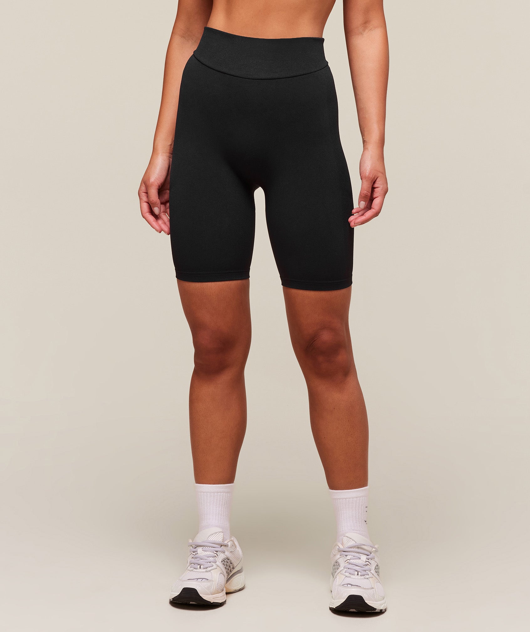Women's Gymshark Everywear Warp Knit Cycling Shorts Black