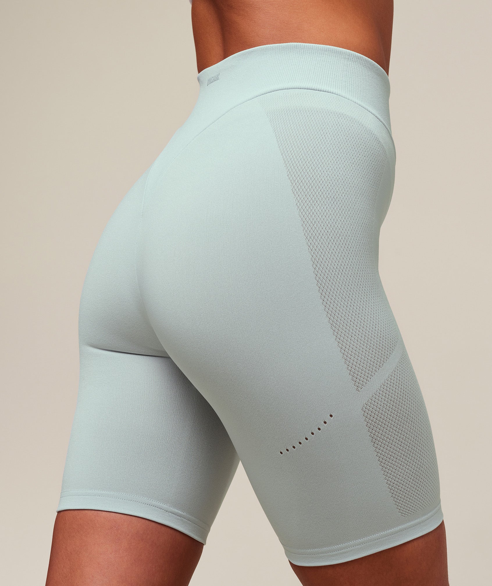 Women's Gymshark Everywear Warp Knit Cycling Shorts Frost Blue