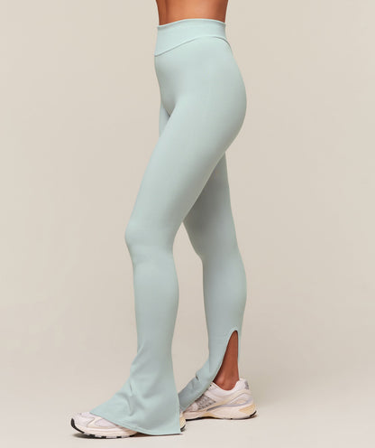 Women's Gymshark Everywear Warp Knit Flare Leggings Frost Blue