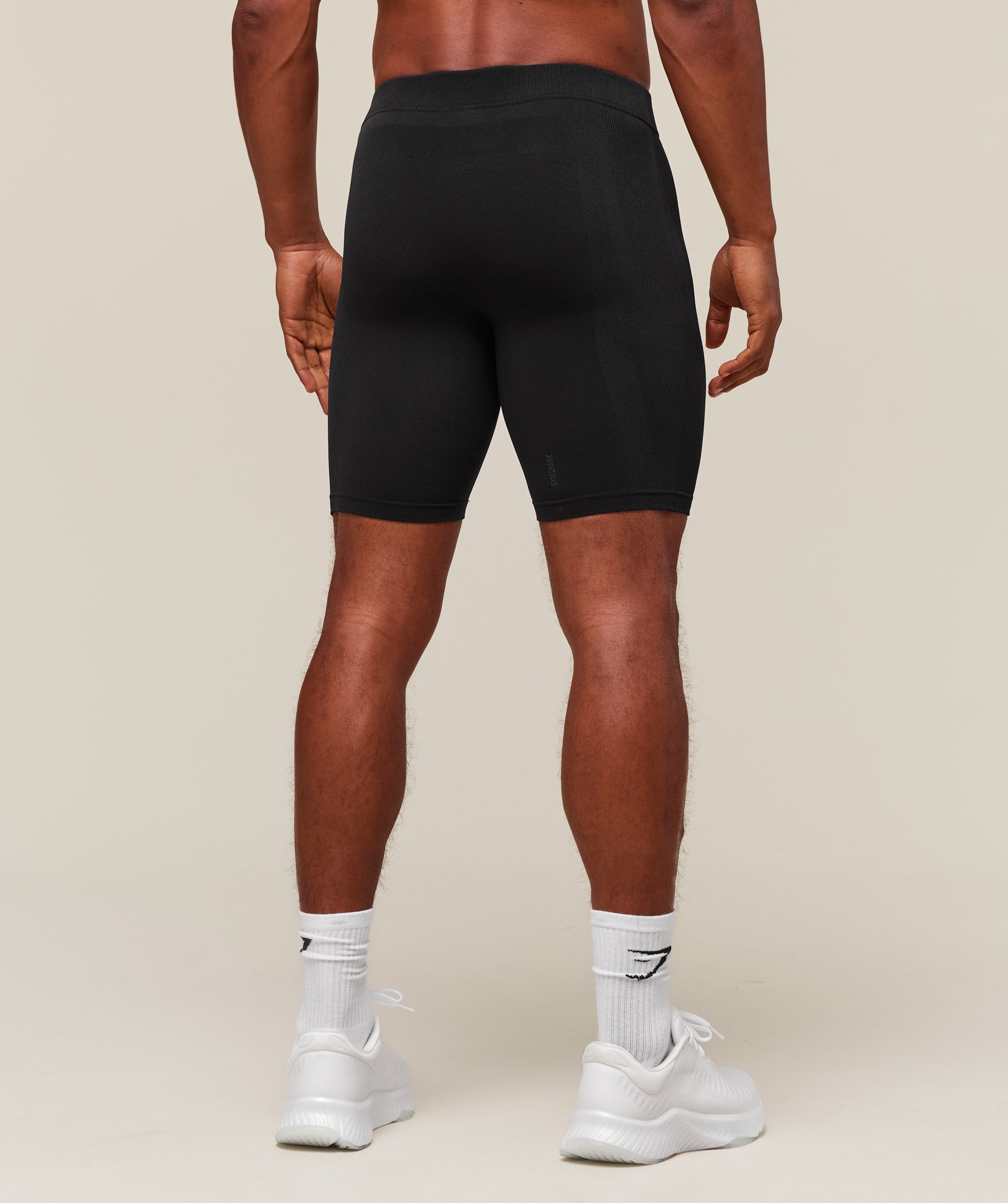 Gymshark Everywear Warp Knit Half Tight Black