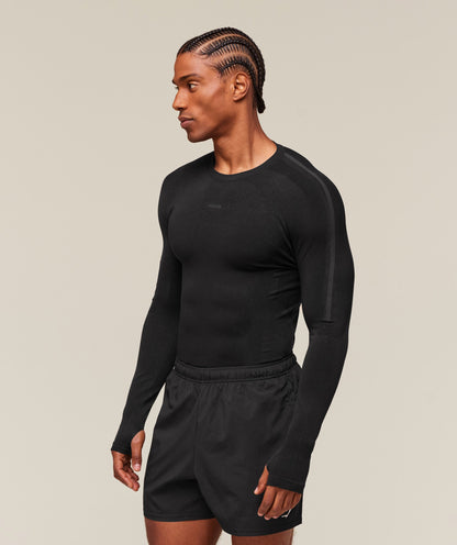 Gymshark Everywear Warp Knit Ls T-Shirt Black