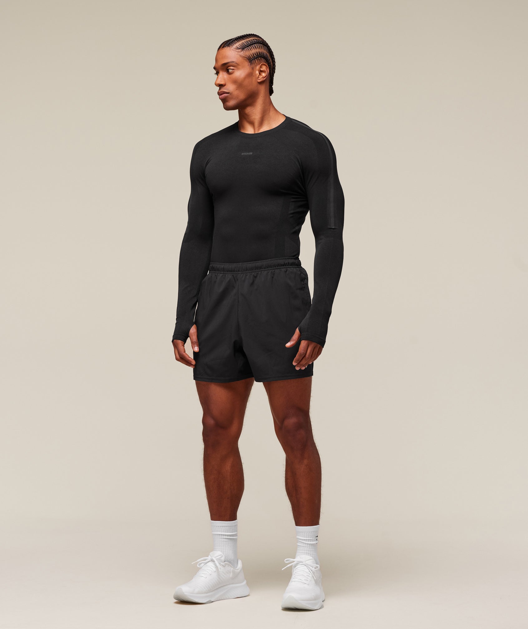 Gymshark Everywear Warp Knit Ls T-Shirt Black