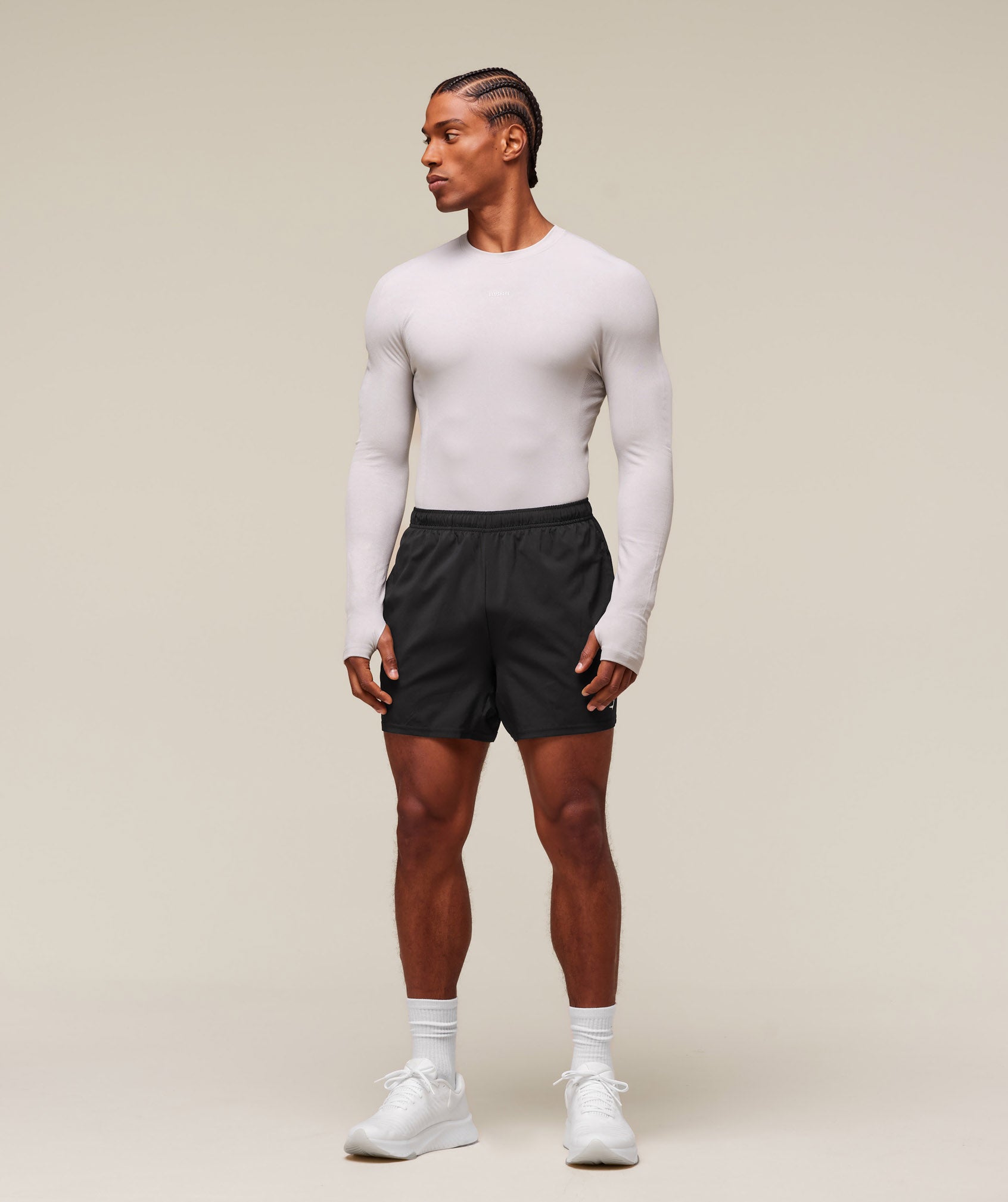 Gymshark Everywear Warp Knit Ls T-Shirt Tame Grey