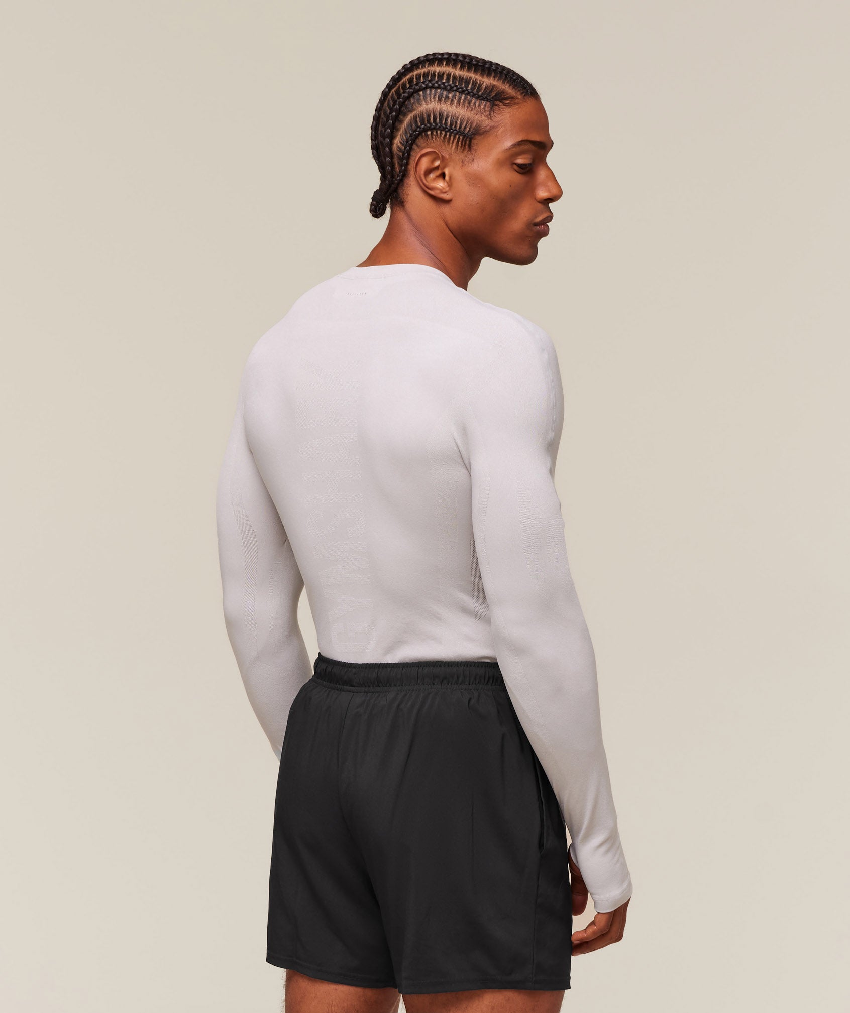 Gymshark Everywear Warp Knit Ls T-Shirt Tame Grey