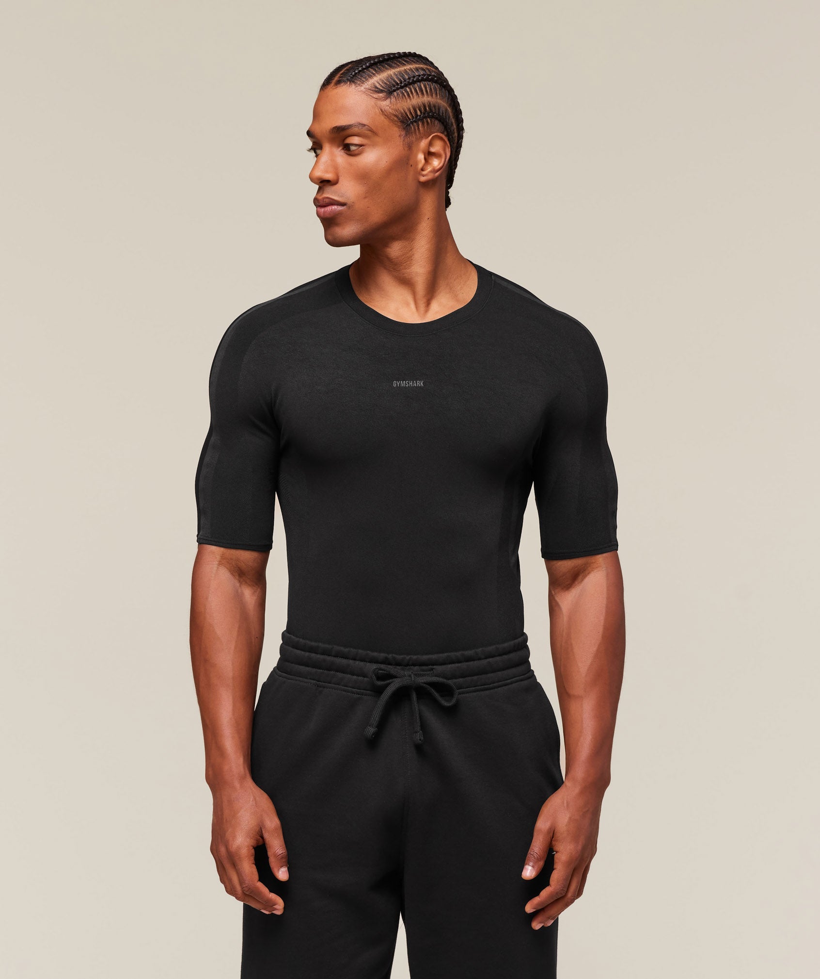 Gymshark Everywear Warp Knit T-Shirt Black