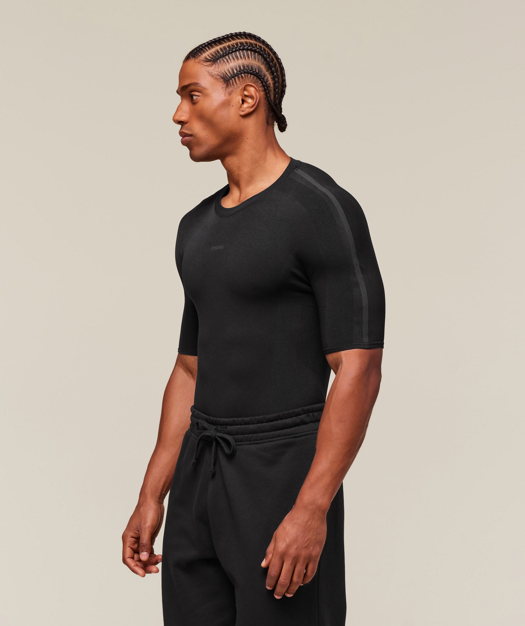 Gymshark Everywear Warp Knit T-Shirt Black