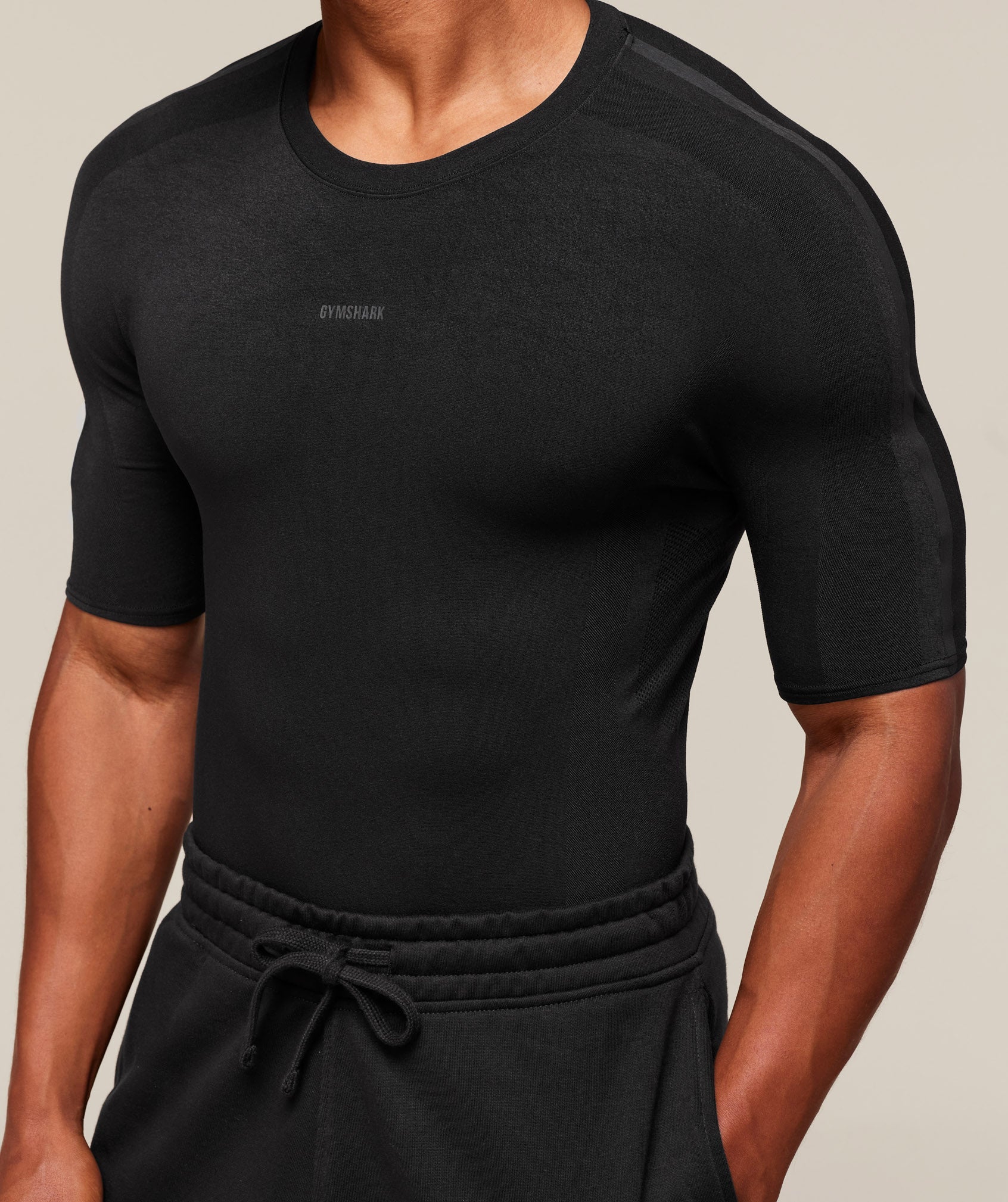 Gymshark Everywear Warp Knit T-Shirt Black