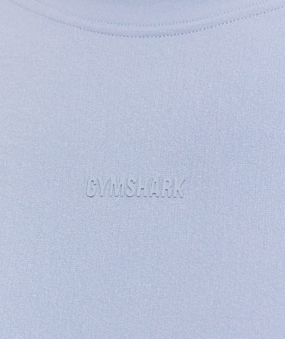 Gymshark Everywear Warp Knit T-Shirt Pale Blue