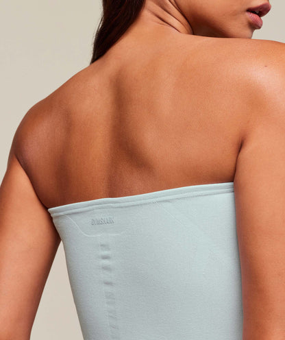 Women's Gymshark Everywear Warp Knit Tube Top Frost Blue