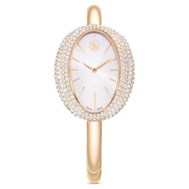 Swarovski Imber Bangle Watch Swiss Made Metal Bracelet Gold Tone Champagne Gold-Tone Finish SW5716108