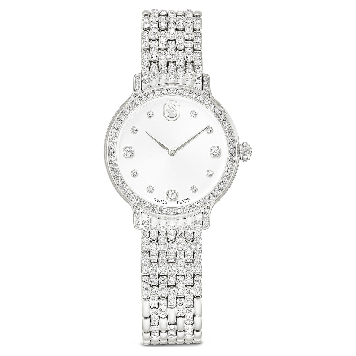 Swarovski Imber Watch Swiss Made Metal Bracelet Silver Tone Stainless Steel SW5741229
