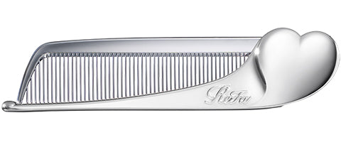 Refa Heart Comb Aira Silver