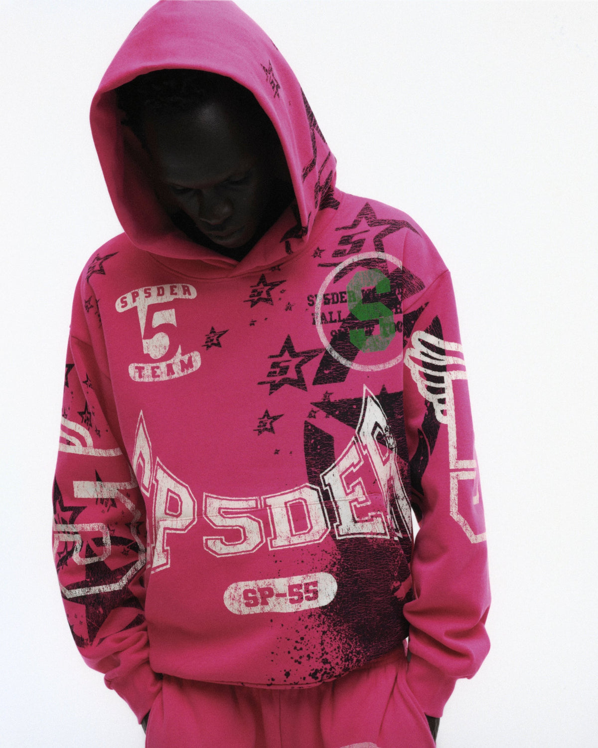 Sp5der Stencil Hoodie