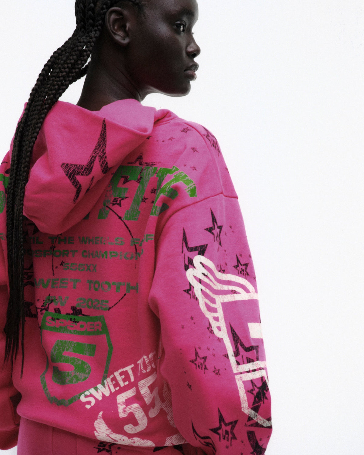 Sp5der Stencil Hoodie