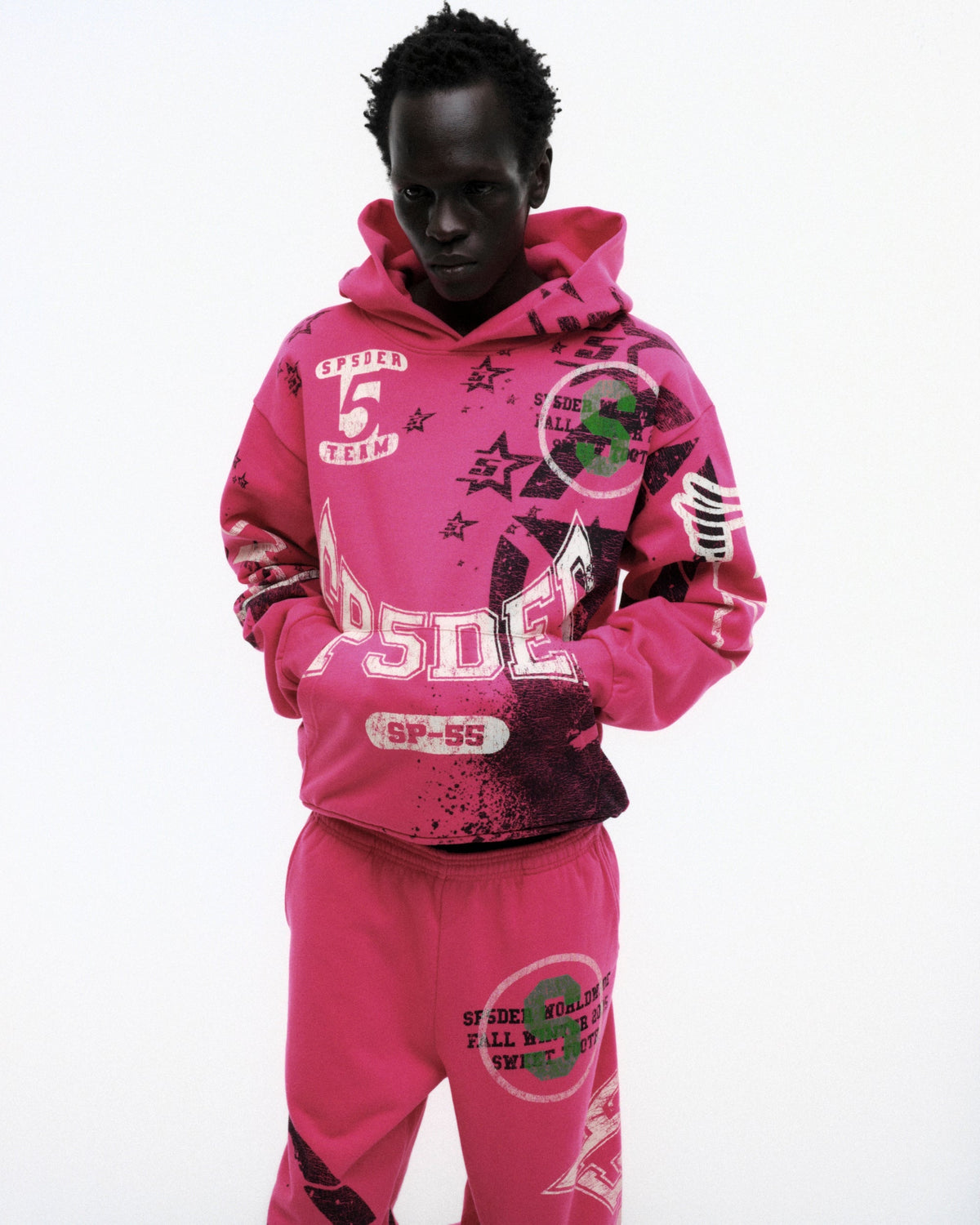 Sp5der Stencil Hoodie
