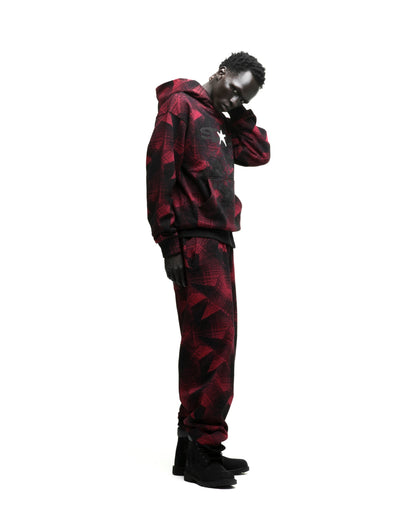Sp5der Plaid Splatt Hoodie