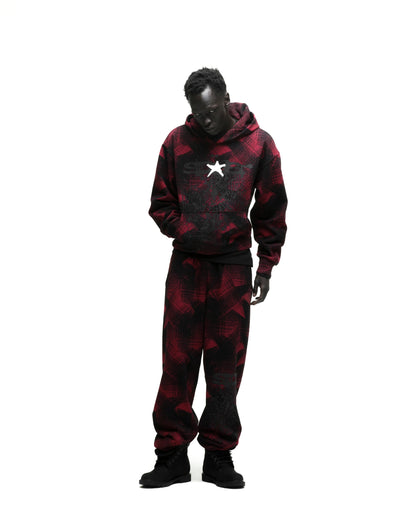 Sp5der Plaid Splatt Hoodie