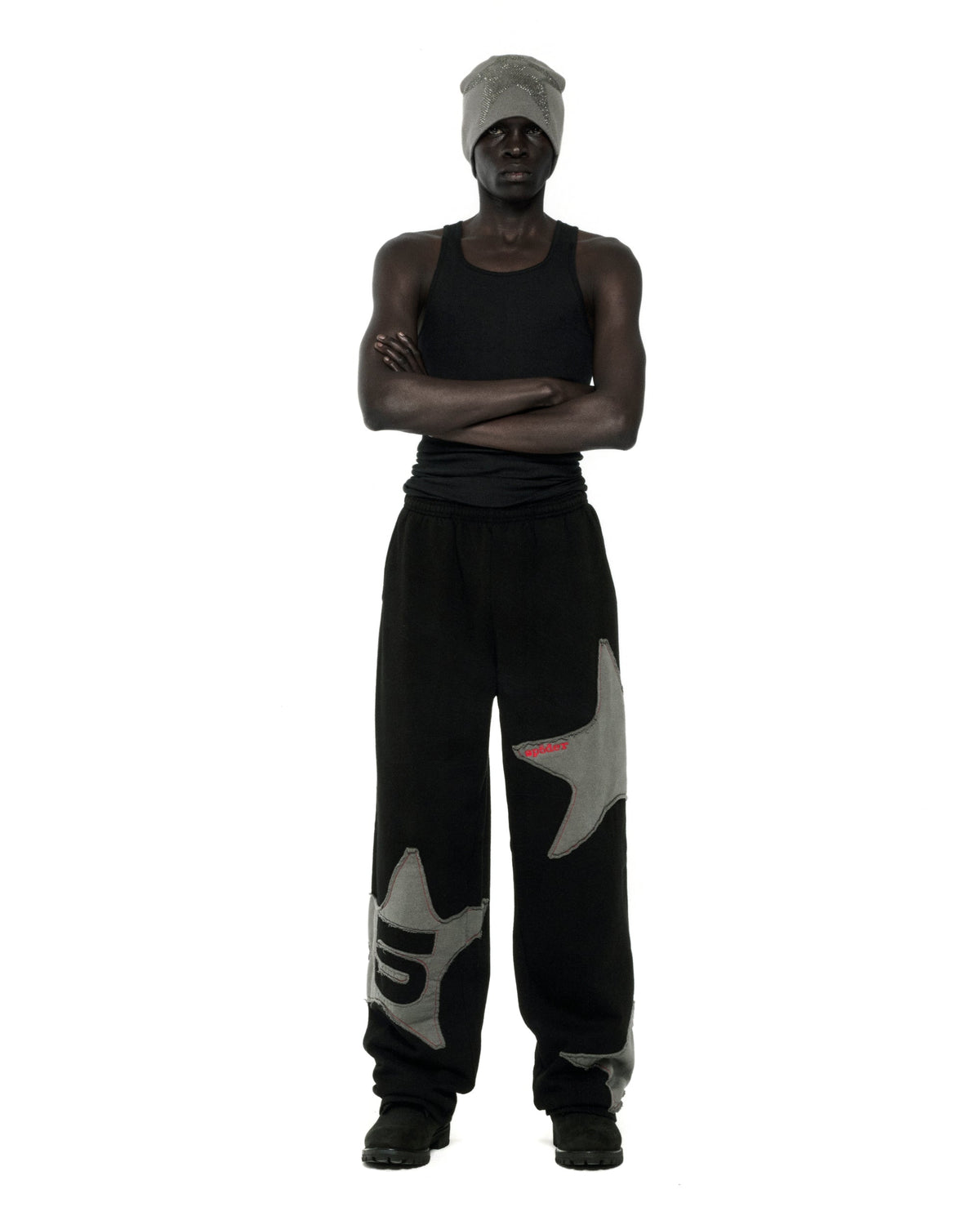Sp5der BIG STAR WIDE LEG Sweatpant