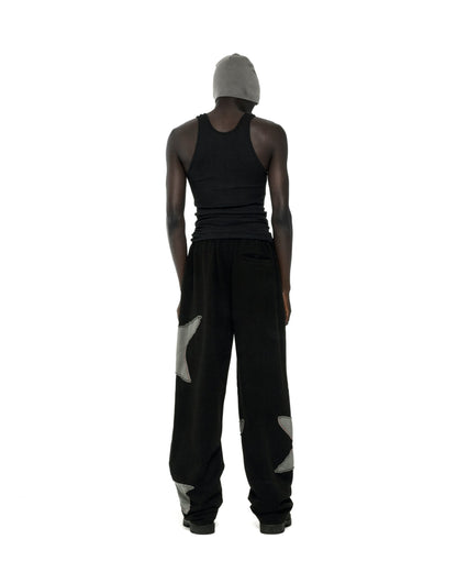Sp5der BIG STAR WIDE LEG Sweatpant