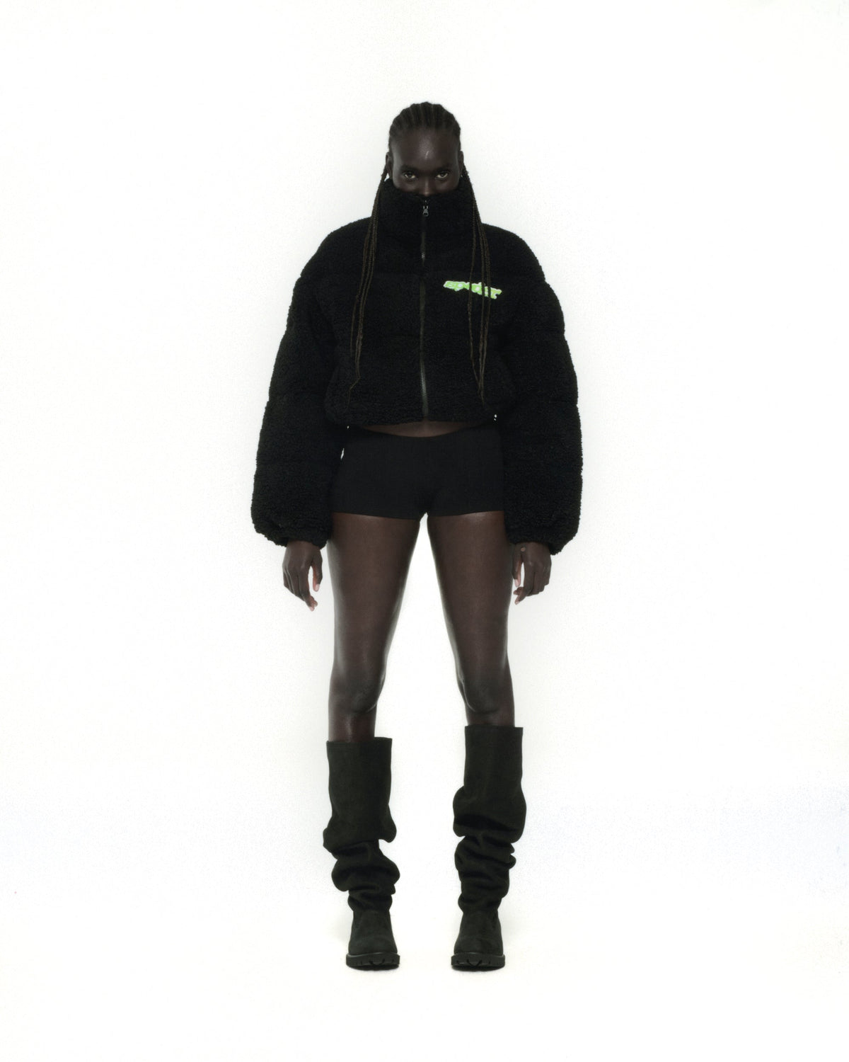Sp5der Sherpa Puffer Jacket