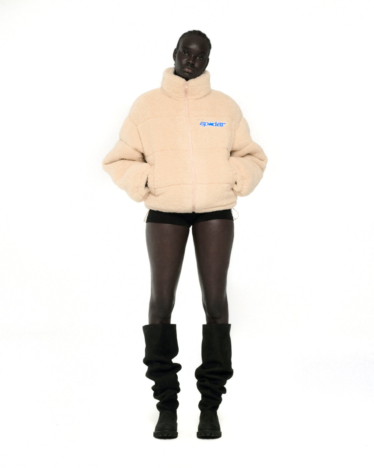 Sp5der Sherpa Puffer Jacket