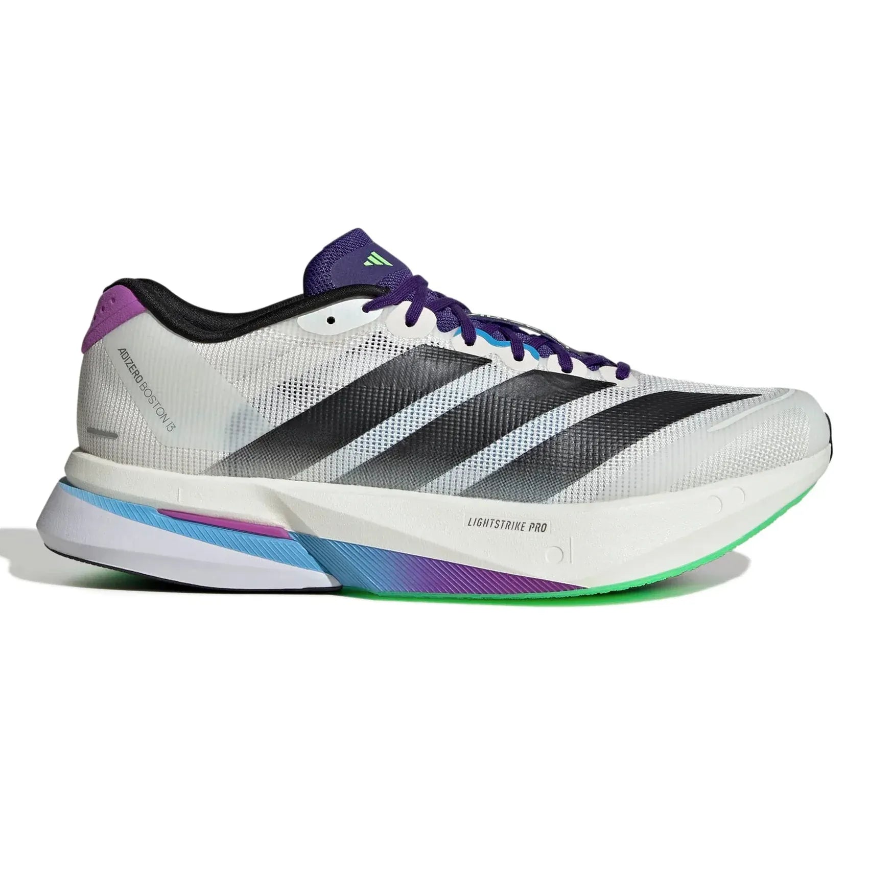 adidas Adizero Boston 13 "Core White/Core Black/Lime Burst"