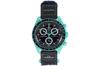 Swatch x Omega Bioceramic Moonswatch Mission On Earth Polar Lights