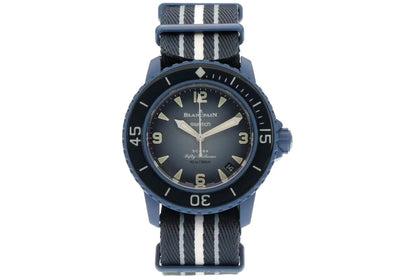 Blancpain x Swatch Scuba Fifty Fathoms Atlantic Ocean, side profile