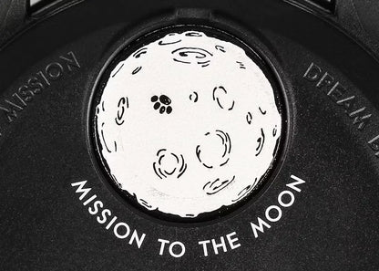 Swatch X Omega Bioceramic Moonswatch Mission To The Moonphase 'Black Snoopy'