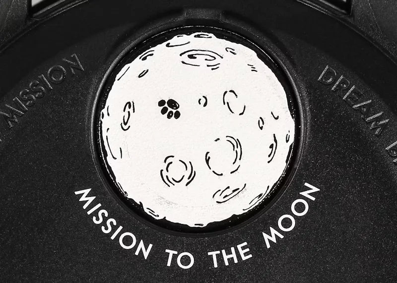 Swatch X Omega Bioceramic Moonswatch Mission To The Moonphase 'Black Snoopy'
