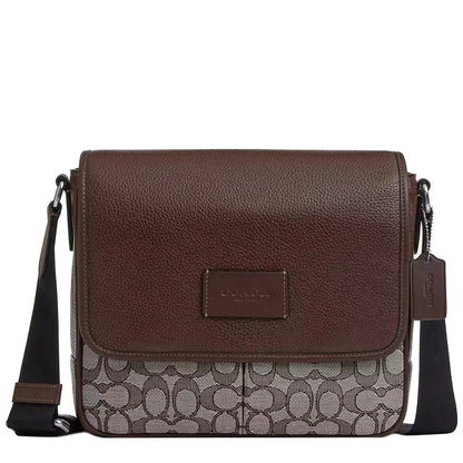 Coach Sprint Map Bag 25 In Signature Jacquard In Oak Maple CE534